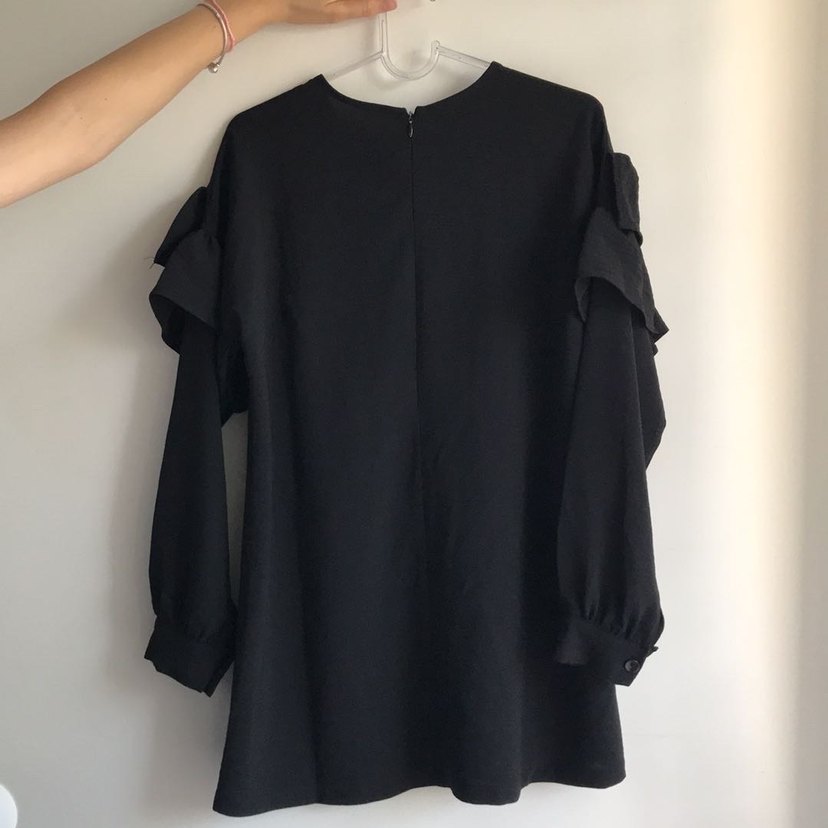 Fırfırlı Siyah tunik - Görsel 2