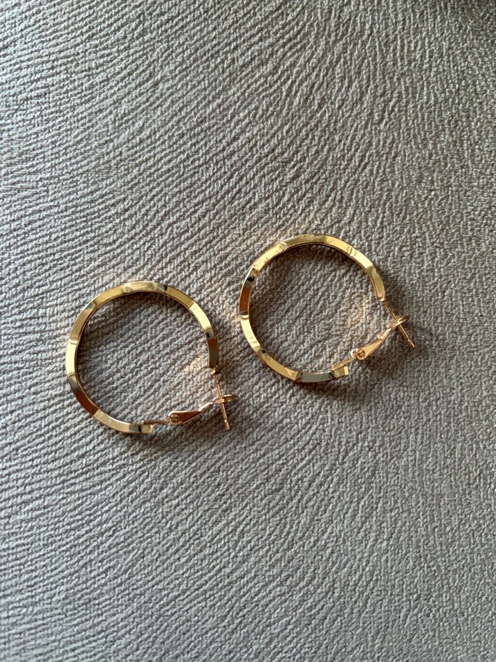 Kıvrımlı Halka Küpe - Görsel 2