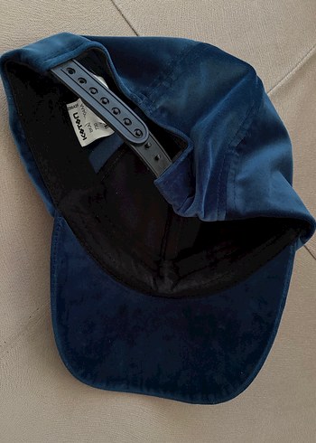 Kadife Lacivert Spor Şapka - Görsel 3