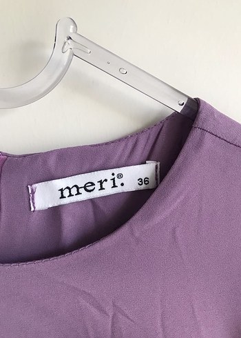 Mor Uzun Kollu Salaş Tunik - Görsel 3