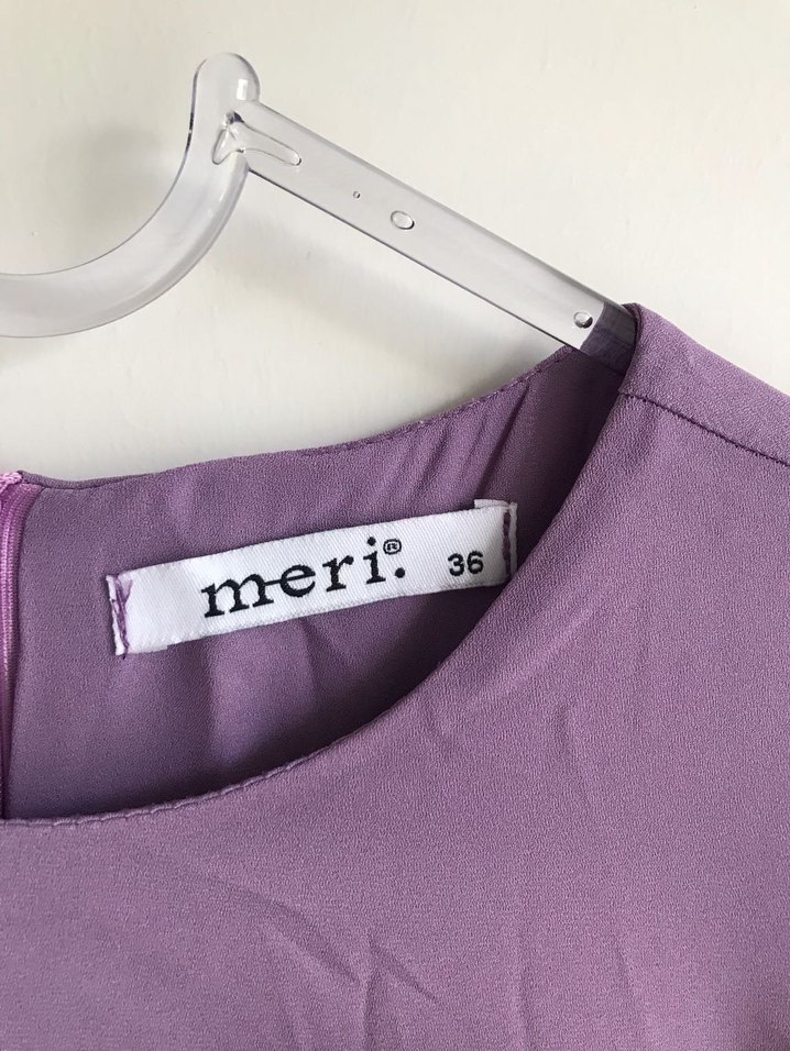 Mor Uzun Kollu Salaş Tunik - Görsel 3