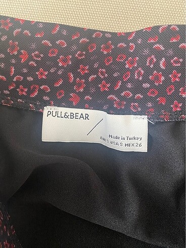 s Beden çeşitli Renk Pull bear cicekli tül etek