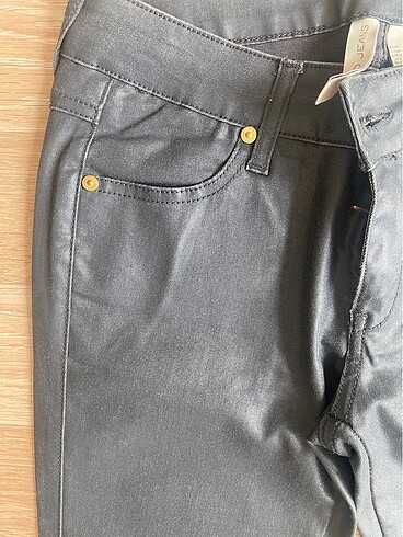 36 Beden gri Renk Mango pantolon mumlu