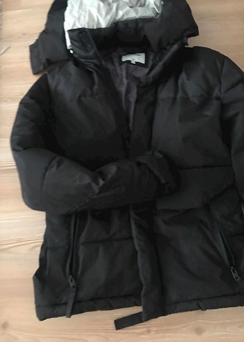 s Beden Siyah Kapüşonlu Jack jones erkek mont