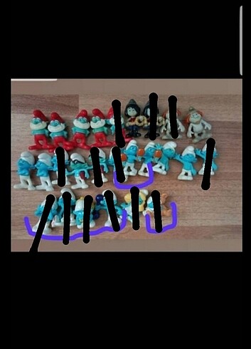 Kinder surpriz şirinler koleksiyonu