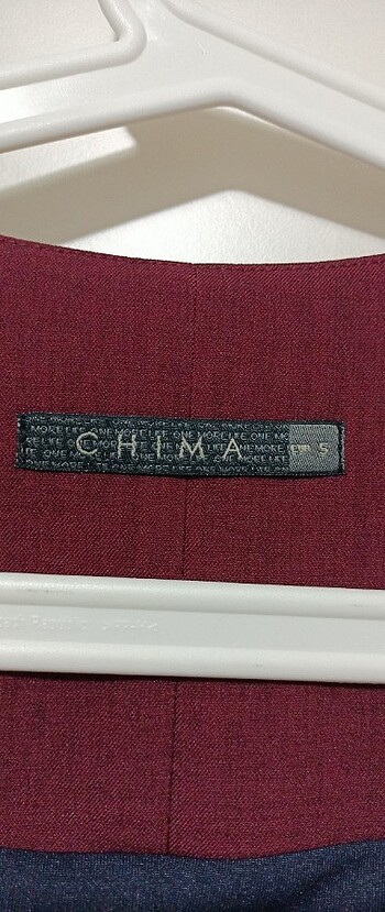 Chima Bordo kumaş elbise 