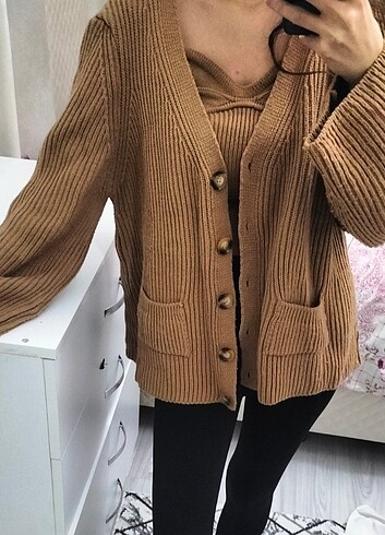 Crop-hırka ikili takım - Görsel 2