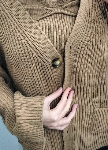 Crop-hırka ikili takım - Görsel 3