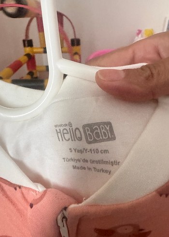 5 Yaş Beden pembe Renk Hello baby yeni uyku tulumu