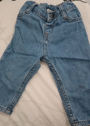 Civil Acik Mavi Denim Bebek Pantolonu Beli Lastikli