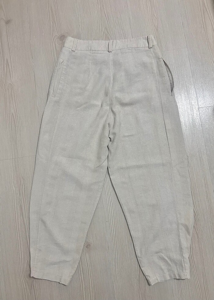 Ham Keten pantolon - Görsel 2