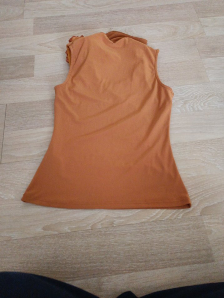 Drapeli Kolsuz  Bluz - Görsel 3