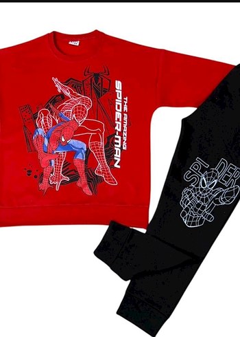 Örümcek Adam Baskılı Erkek Çocuk Eşofman Takımı