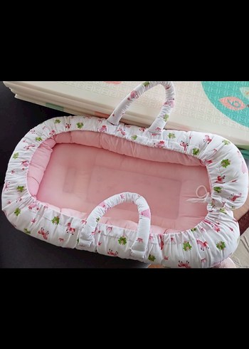  Beden pembe Renk Sevi Bebe Pembe Prenses Bebek Yatağı