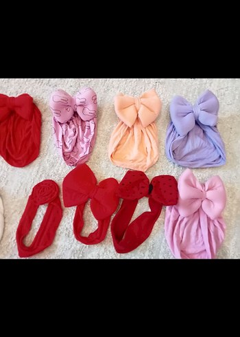 Çocuklar için Pastel Renkli Fiyonk Saç Bantları