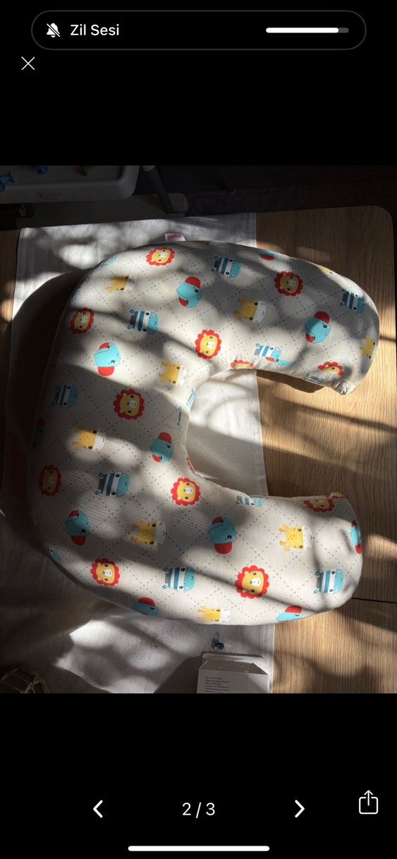 Fisher Price Desenli Emzirme Minderi Gri - Görsel 3