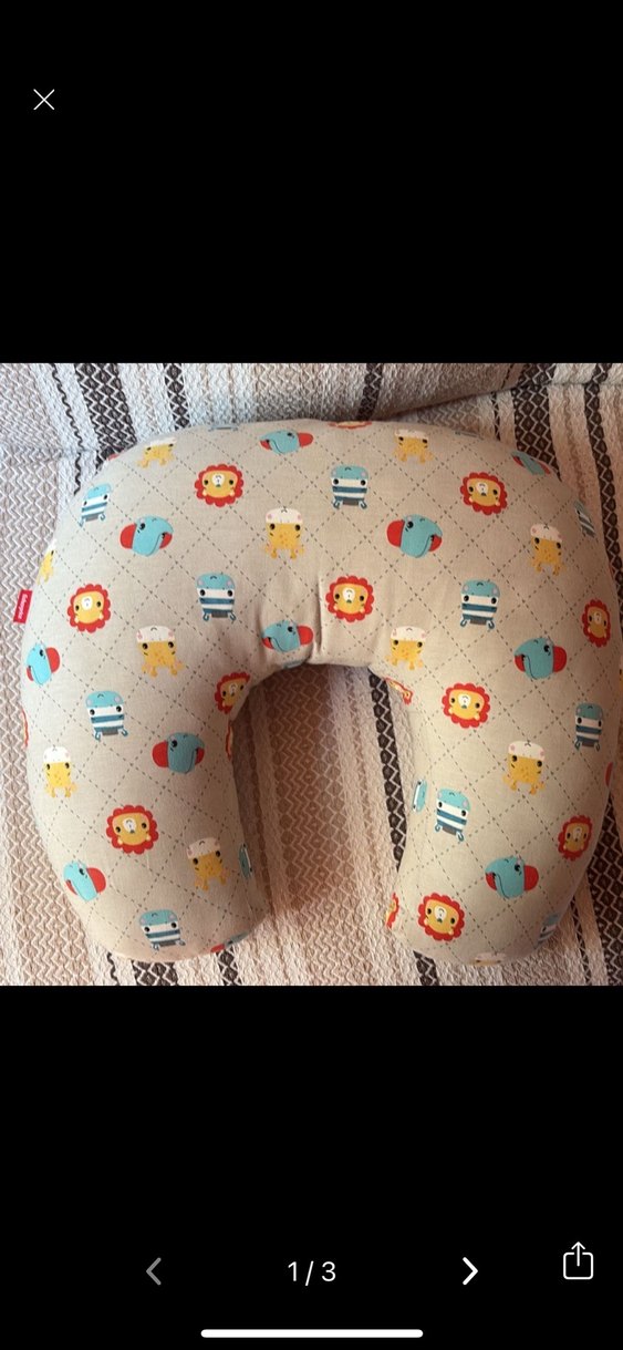 Fisher Price Desenli Emzirme Minderi Gri - Görsel 2