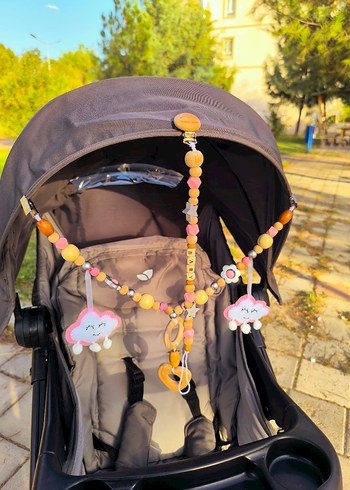 Ahşap Bebek Arabası & Puset Oyuncağı - Görsel 2