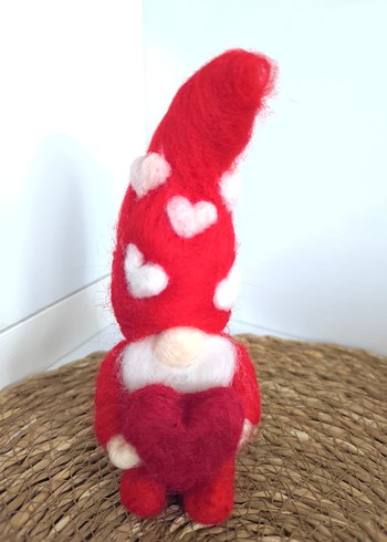 Kırmızı Kalpli Dekoratif Biblo - Görsel 2