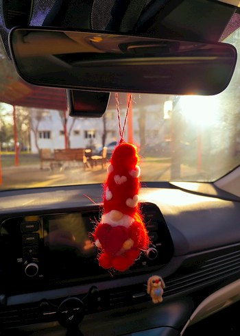 Kırmızı Kalpli Dekoratif Biblo - Görsel 3