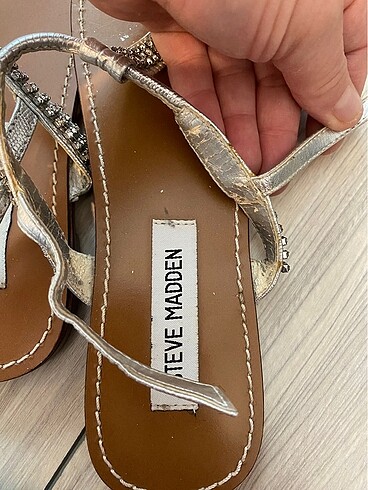 38,5 Beden gri Renk Steve madden sandalet