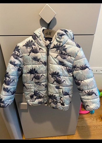 LC WAİKİKİ Kapüşonlu Erkek Çocuk Dinozor Desenli Mont - Görsel 2