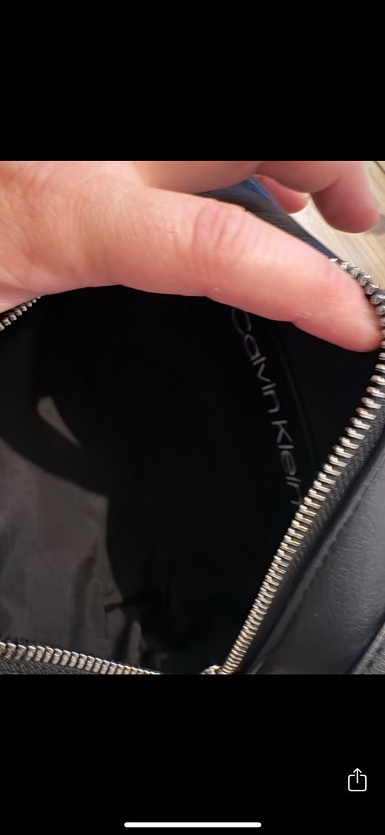 Calvin Klein Siyah Deri Kadın Çapraz Çanta - Görsel 5