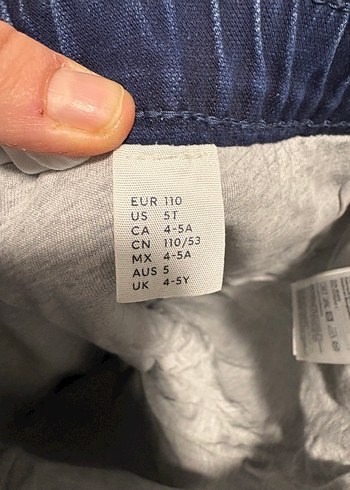 H&M içi astarlı kalın kot pantolon - Görsel 4