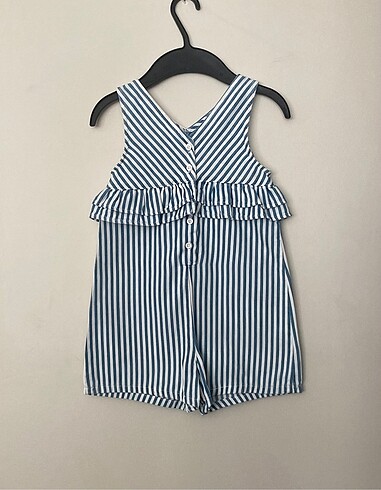 LC Waikiki LCW Baby fırfırlı jean salopet 4-5 yaş