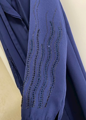 Uzun Lacivert Kadın Tunik, Salaş Kesim - Görsel 3