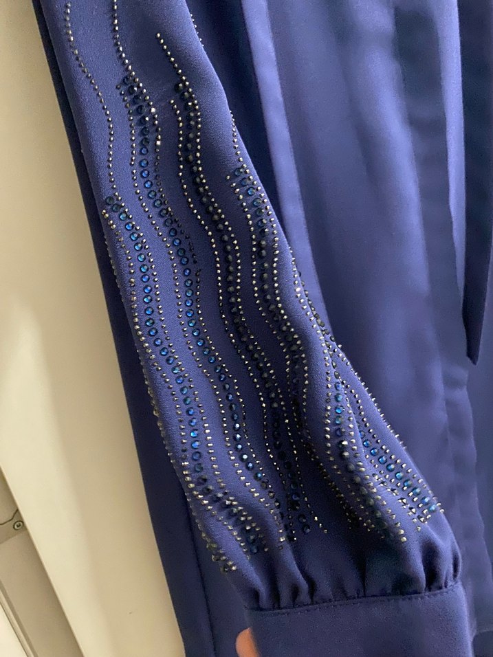 Uzun Lacivert Kadın Tunik, Salaş Kesim - Görsel 4