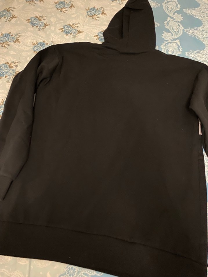 Siyah Kapüşonlu  Sweatshirt - Görsel 2