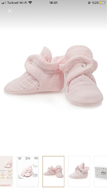Ella Bonna Bebek Muslin Patik