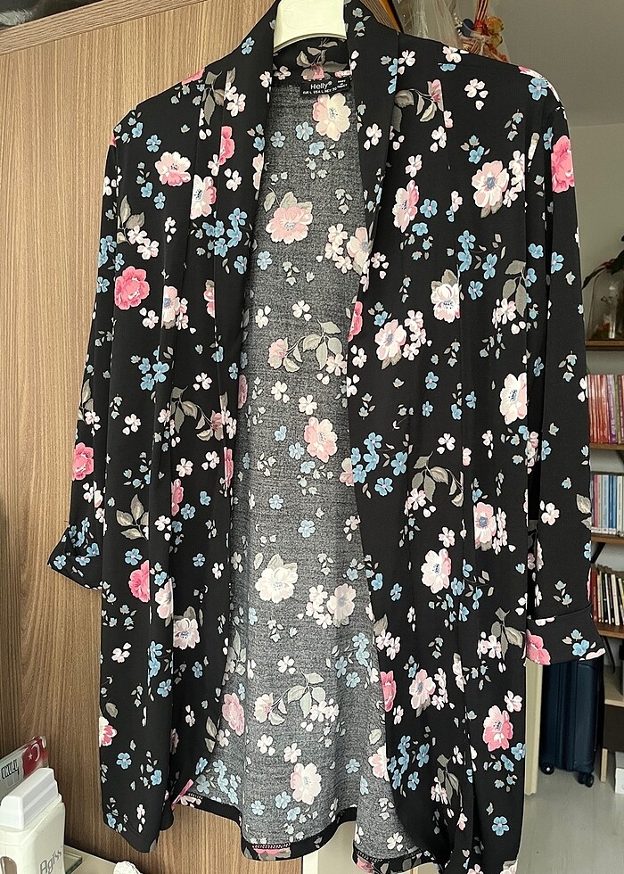 Çicekli yetim kol ceket - Görsel 2