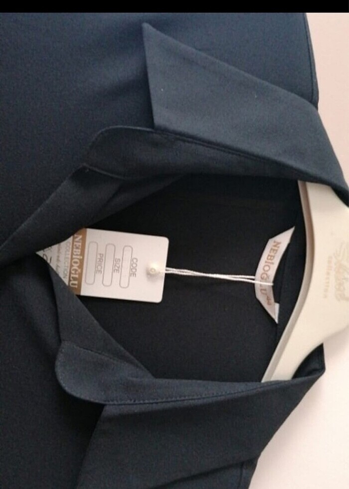 Nebioğlu marka Siyah şifon krep gömlek - Görsel 2