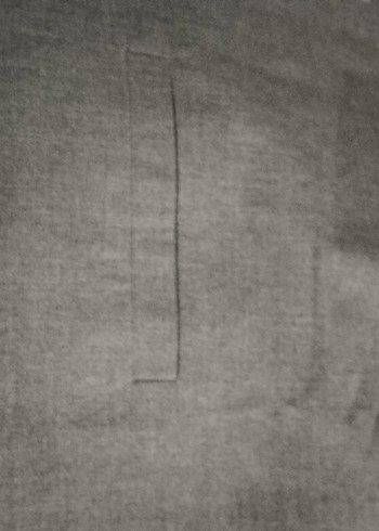 Düğmeli Gri Keten Erkek Yelek - Görsel 3