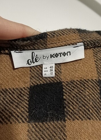 40 Beden kahverengi Renk Koton Kaşe Oduncu Ceket