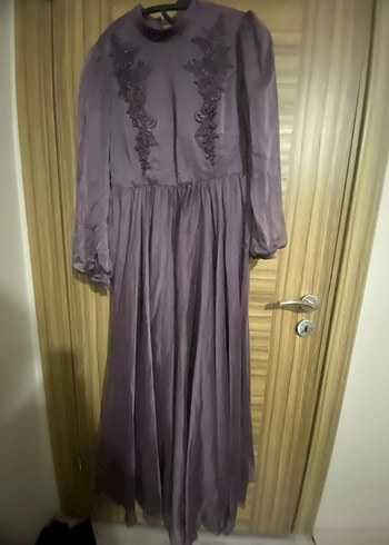 Gri Nakışlı Uzun Bohem Elbise - Görsel 14