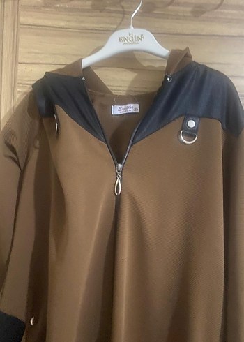 Kadın Kahverengi Süet Uzun Fermuarlı Kaban - Görsel 4