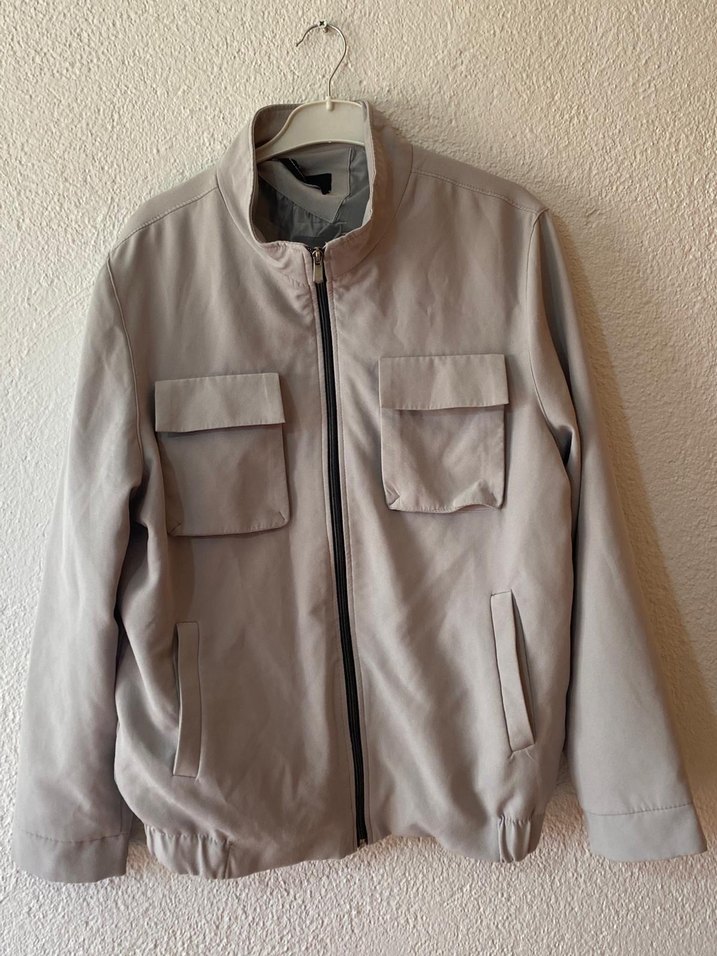 Gri Fermuarlı Kadın Ceket - Görsel 2