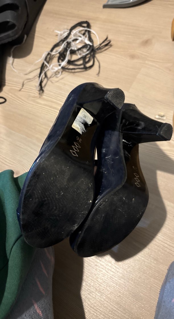 Kadın Lacivert Stiletto Kemerli Klasik Ayakkabı - Görsel 3