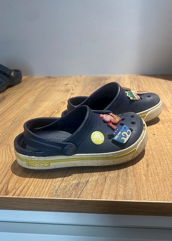 Mavi Erkek Çocuk Terlikler Velcro Kayışlı - Görsel 2