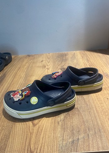 Mavi Erkek Çocuk Terlikler Velcro Kayışlı - Görsel 3