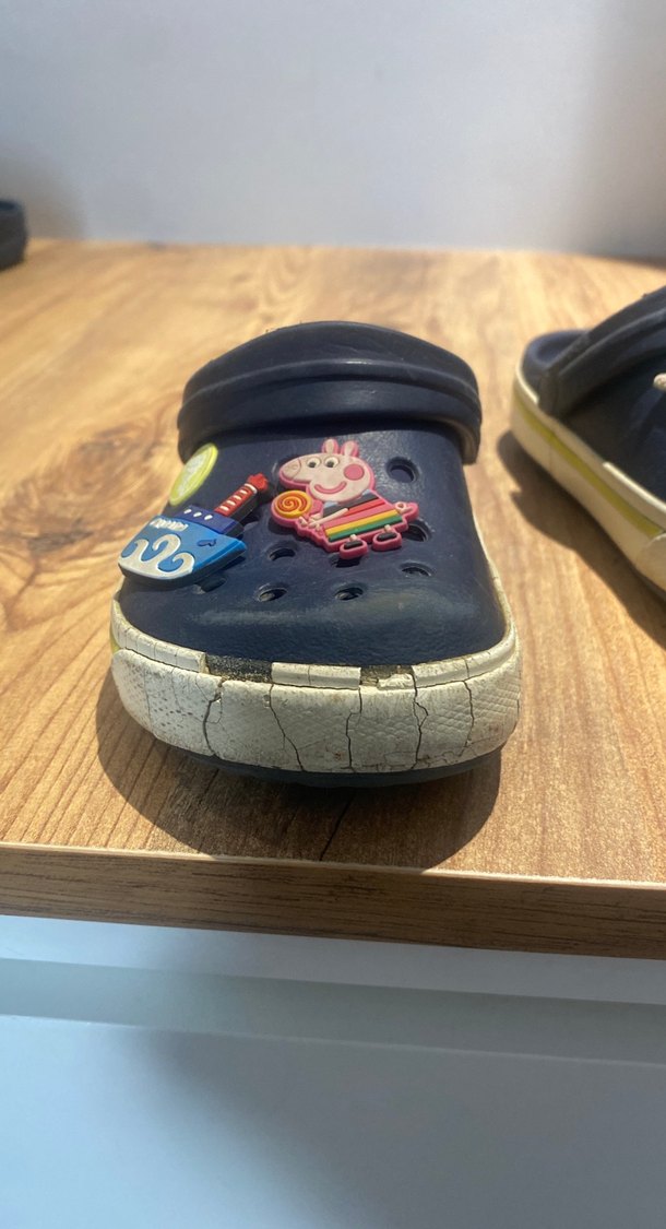 Mavi Erkek Çocuk Terlikler Velcro Kayışlı - Görsel 5