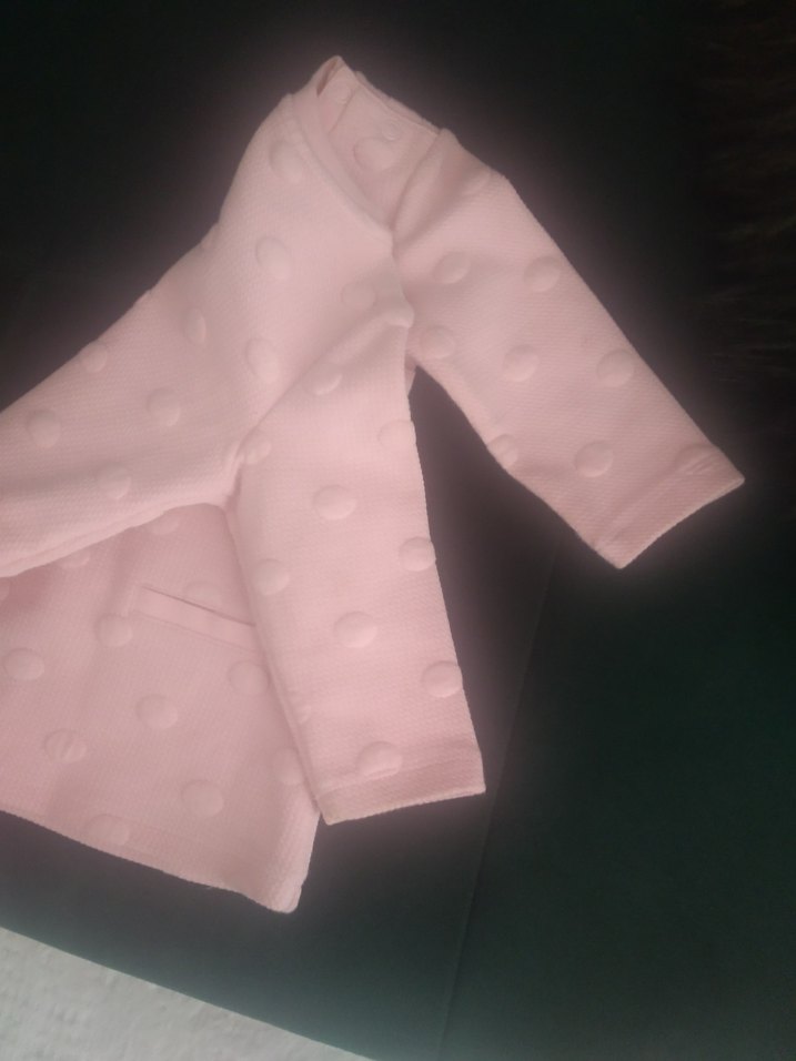 Pembe Uzun Kollu Düğmeli Sweatshirt Elbise - Görsel 3