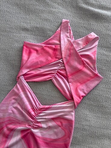 xs Beden Holly lolly pembe kisa elbise