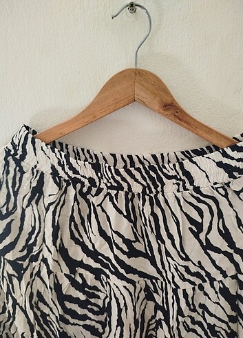 xl Beden Zebra midi etek