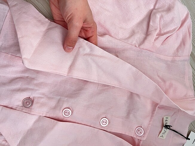 İkinci kalite ham keten gömlek - Görsel 5