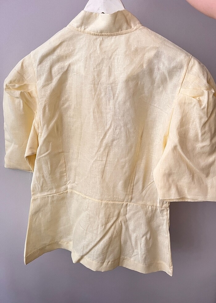 İkinci kalite ham keten gömlek - Görsel 3