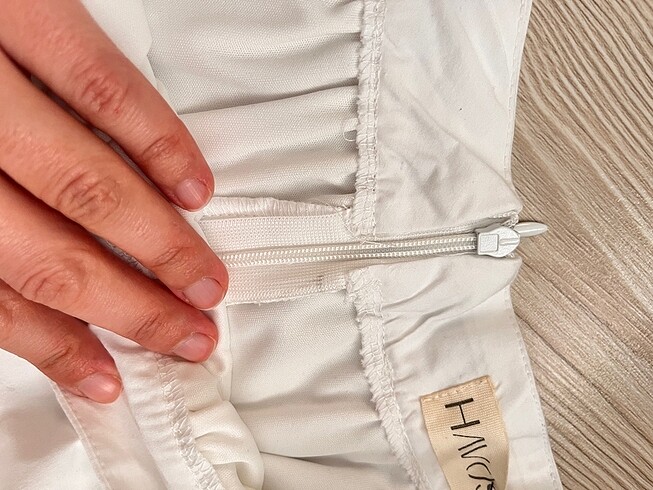 Fırfırlı poplin etek - Görsel 6